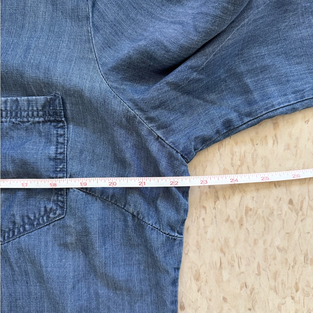 Liverpool Light Blue Denim Shirt - Picture 7 of 9